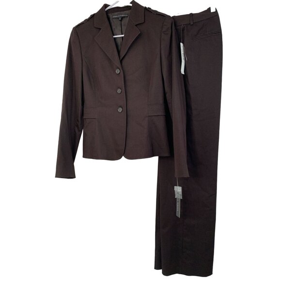 Isabella DeMarco Flare Power Suit NWT 2-Piece Size 2 & 4 Cotton Stretch 7530 - Picture 1 of 14